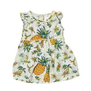 NEXT Pineapple Print Ruffle Dress